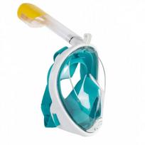 Snorkelēšanas sejas maska (niršanas maska) L|XL zaļa|tirkīza