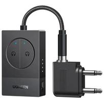 Ugreen BT305 Bluetooth 5.4 audio adapteris ar diviem 3,5 mm skaļruņiem | melns