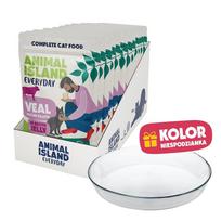 ANIMAL ISLAND Everyday Veal in jelly broth Box - wet cat food - 12x85g + free plate