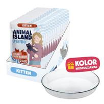 ANIMAL ISLAND Everyday Kitten Turkey and rabbit in broth Box - wet cat food - 12x85g + free plate