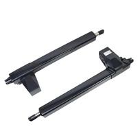 PNI MAB500S swing gate automation kit with 2 motors, remote controls and control panel, max. gate weight 500 Kg, with stroke limiter