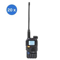 Box with 20 pieces portable VHF/UHF RADIO STATION PNI P18UV, dualband, 144-146MHz and 430-440MHz, 200CH, VOX, Scan, FM radio, Li-Ion 2200 mAh