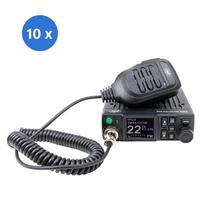 Bax with 10 pieces of CB radio station PNI Escort HP 8900 ASQ, 12V / 24V, RF Gain, Roger Beep, CTCSS-DCS, Dual Watch AM / FM switched only in the EU band
