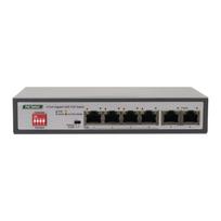 Switch PNI SWPOE243, POE, 6 x 10/100/1000Mbps, Gigabit, of which 4 PoE ports, metal case