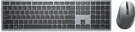 DE Layout - Dell Premier Multi-Device Wireless Keyboard and Mouse (KM7321W) Desktop Set (Titanium/Black, Scissor Mechanics)