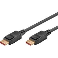 goobay DisplayPort 2.1 cable, certified, 16K @ 60Hz, 80Gbit/s, black, 1 meter, VESA certification