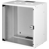 Digitus SOHO PRO wall-mounted enclosure, light grey IT cabinet, 12 rack units
