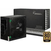 Inter-Tech HA-1200BA4, PC power supply black, 1x 12-pin high power GPU, 3x PCIe, cable management, 1200 watts