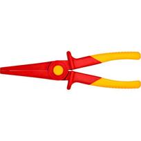 Knipex plastic snipe nose pliers 98 62 02 (red/yellow, serrated gripping surfaces, insulated, VDE-tested)