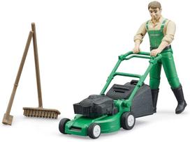BRUDER bworld gardener with lawn mower - 62103