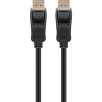 goobay DisplayPort 2.0/2.1 cable, 16K @ 60Hz, 80Gbit/s black, 2 meters