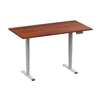 Adjustable Height Table Up Up Bjorn II Gray, Table top M Dark Walnut