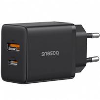 Baseus Cube Pro 30W Charger USB-C USB-A / black
