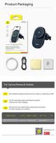 Baseus PrimeTrip VC1 Pro Wireless Car Charger for Air Vent Qi2 / black