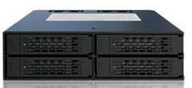 ICY DOCK ToughArmor MB994SP-4SB-1 4-Bay 2.5-Inch SATA SSD/HDD Mobile Rack