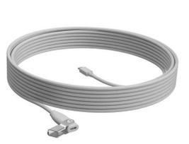 Logitech Rally Mic Pod Extension Cable, 10 m, White