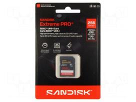 Memory card | SDXC | 256GB | Extreme Pro | UHS I U3 V30 | R: 250MB/s