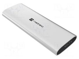 Hard discs housing: M.2 | USB 3.2 Gen 2x1 | aluminium | 38x105x12mm
