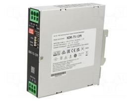 Power supply: switching | for DIN rail | 75W | 12VDC | 0÷6.24A | OUT: 1