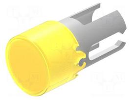 Lamp lens | 19 | yellow | plastic | Ø7.3mm