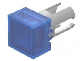 Lamp lens | 19 | blue | plastic | 7.3x7.3mm