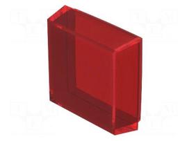 Actuator lens | 04 | red | plastic | 30x30mm