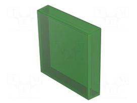 Actuator lens | 04 | green | plastic | 24.4x24.4mm