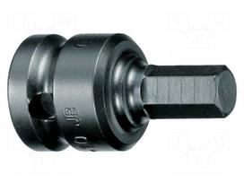 Socket: hex key-bit | socket spanner | 8mm | 1/2" | steel