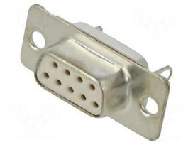 Connector: D-Sub | PIN: 9 | socket | female | for cable | straight | 5A