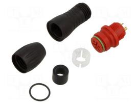 Connector: circular | 720 | 250V | 7A | PIN: 3 | plug | female | soldering