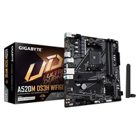 Gigabyte A520M DS3H WIFI6E | Processor family AMD | Processor socket AM4 | DDR4 | Supported hard disk drive interfaces SATA