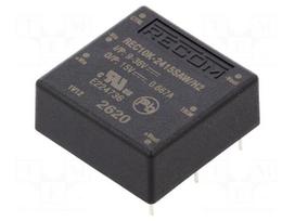 Converter: DC/DC | 10W | Uin: 9÷36VDC | Uout: 15VDC | Iout: 667mA | THT