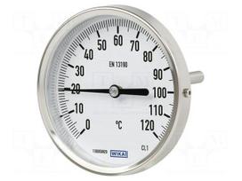 Meter: temperature | analogue,bimetal | 0÷250°C | Probe l: 160mm