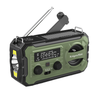 Autonominis SOS radijas ekstremalioms situacijoms, 10000 mAh išorinė baterija, 3 W garsiakalbis,sola