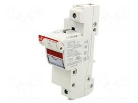 Fuse holder | 22x58mm | for DIN rail mounting | 100A | Poles: 1 | 24VDC
