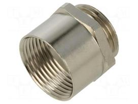 Thread adapter | PG16 | M20 | brass | Plating: nickel | EPIC® | 24mm