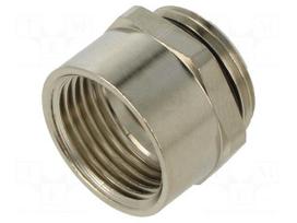 Threaded flange | M20 | M20 | brass | Plating: nickel | EPIC® | 23mm