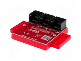 Extender | Number of ports: 3 | 44÷56VDC | RJ45-PoE x3 | IP20 | W: 73mm