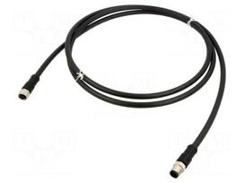 Cable: for sensors/automation | M12 | PIN: 4 | 2m | plug | 250VAC | 8A | 763