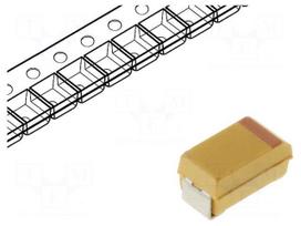 Capacitor: tantalum | low ESR | 22uF | 35VDC | SMD | D | 2917 | ±10% | T495