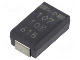 Capacitor: tantalum-polymer | low ESR | 330uF | 6.3VDC | 207.9uA | D