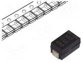 Capacitor: tantalum-polymer | low ESR | 330uF | 10VDC | 330uA | X | 2917