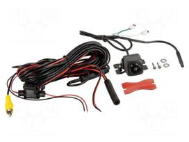 Rear view camera | 192° | black | 12VDC | 23x23x26mm | camera | NTSC