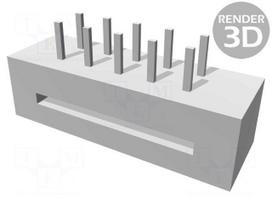 Connector: IDC | male | PIN: 10 | SEK | straight | IDC,THT | 2.54mm | 2x5