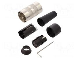Connector: M16 | plug | female | PIN: 5 | 6A | 100V | 581 | screw terminal