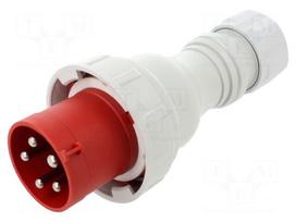 Connector: AC supply 3-phase | plug | male | 63A | 400VAC | IEC 60309