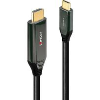 Lindy USB adapter cable, USB-C plug > HDMI 8K plug (black, 1 meter, 8K 60Hz, + HDR)