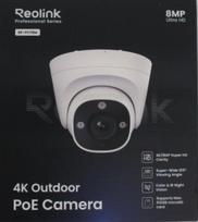 SALE OUT. Reolink PCRPD4K01 Smart 4K 125° View PoE Dome Camera | Reolink 4K Smart PoE Camera with Color Night Vision | RP-PCT8M | 24 month(s) | Dome | 8 MP | 2.8mm/F1.6 | IP67 | H.265/H.264 | MicroSD card slot