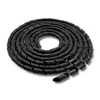 Qoltec Cable organizer 20mm | 10m | Black