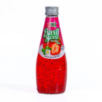 VINUT baziliko sėklų gėrimas su braškių skoniu 290ml